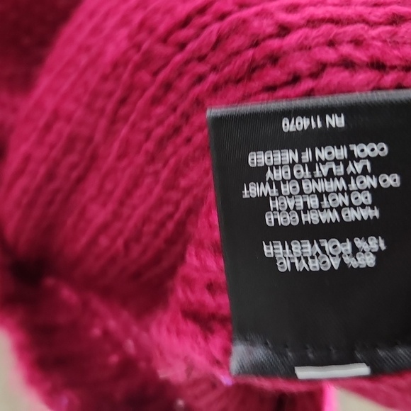 Signature Studio Sweater Womens Size 3X Pink sequins knit - Picture 4 of 9